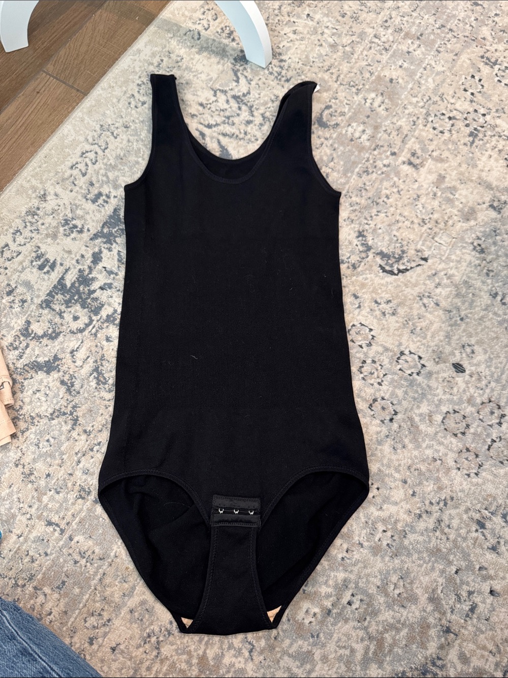 Kids Black Sleeveless One-Piece Bodysuit with Snap Crotch